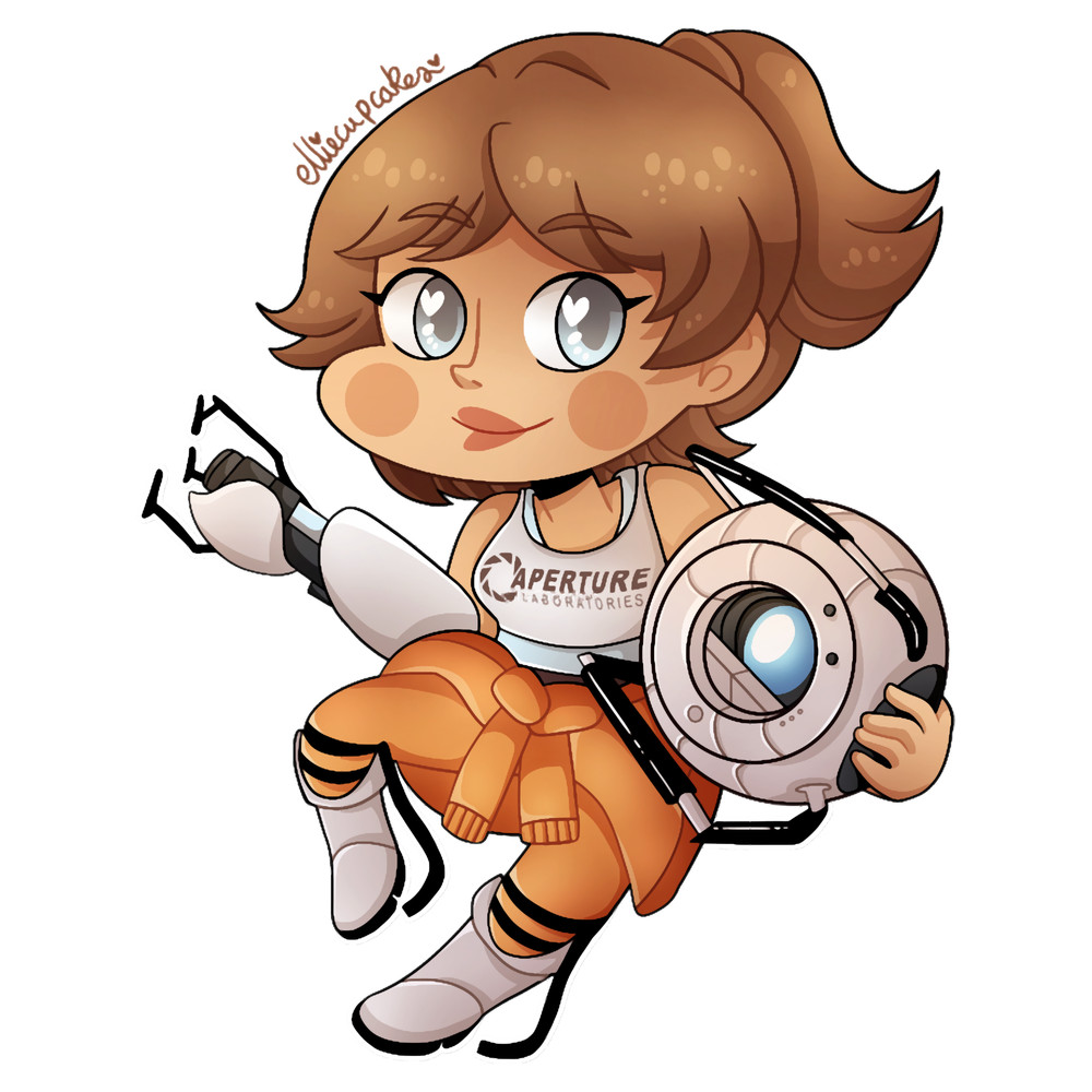 Portal 2 Chell and Wheatley .png