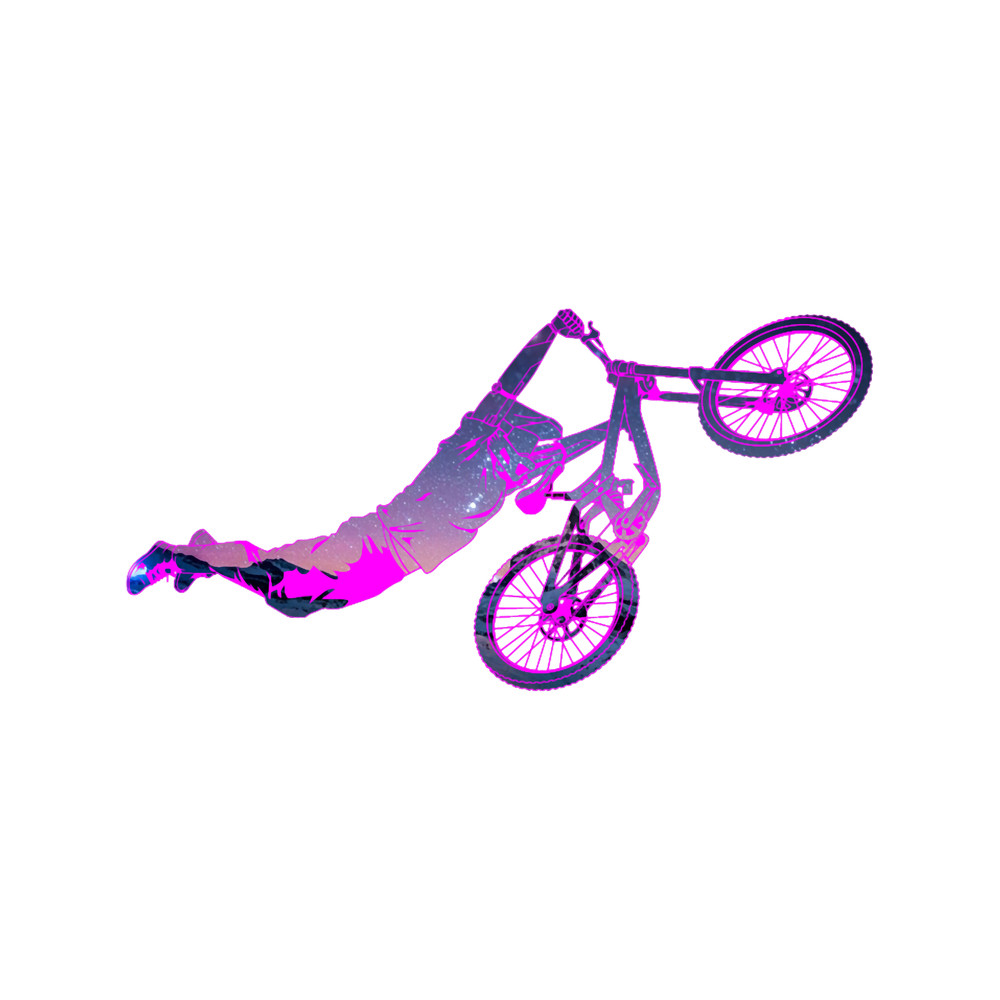 Flying Superman Bike Trick in Starry Sky.png