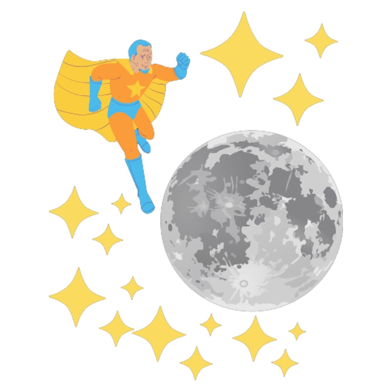 Superman and the stars .png