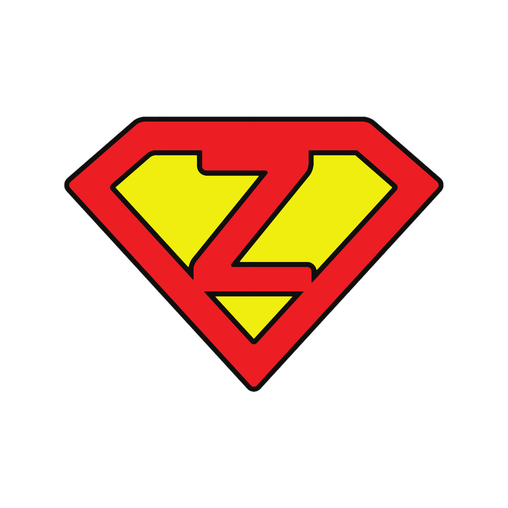 Superman With Your Name - First Letter Of Your Name - Letter Z .png