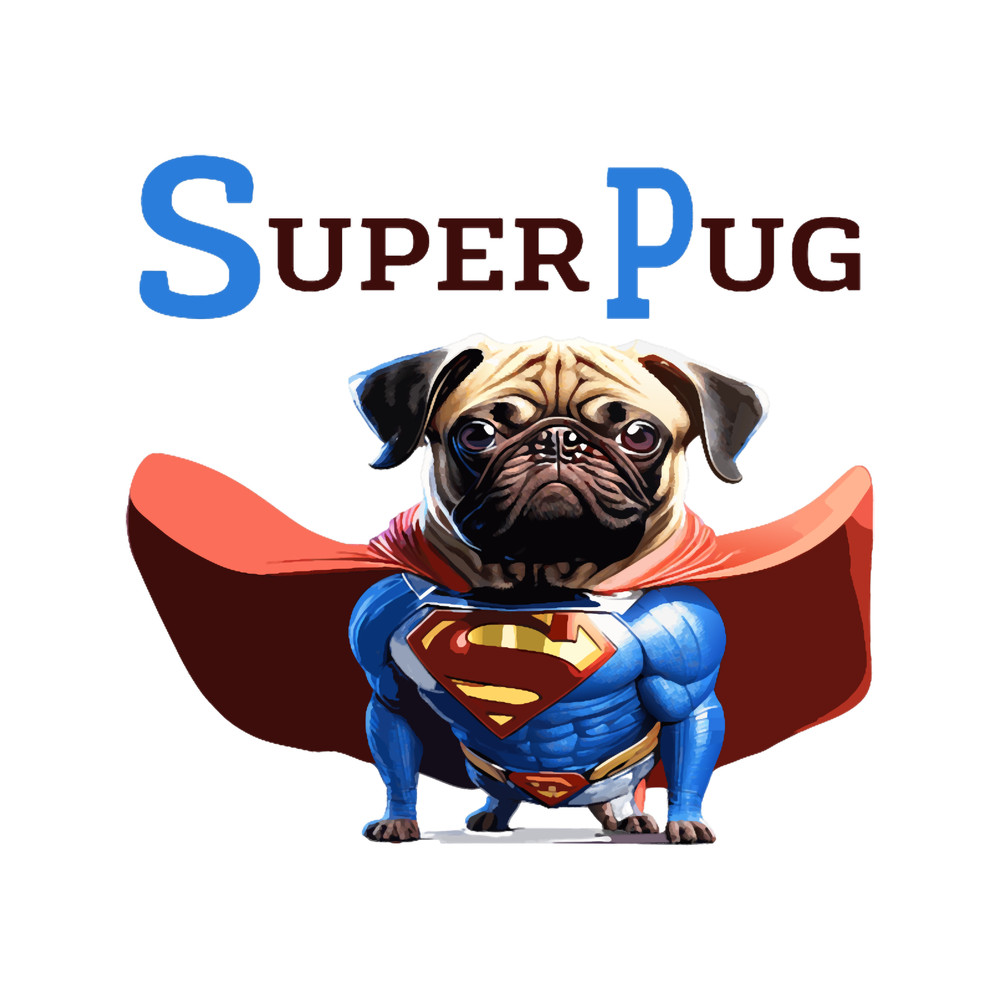 SuperPug or the Superman of the Pugs .png