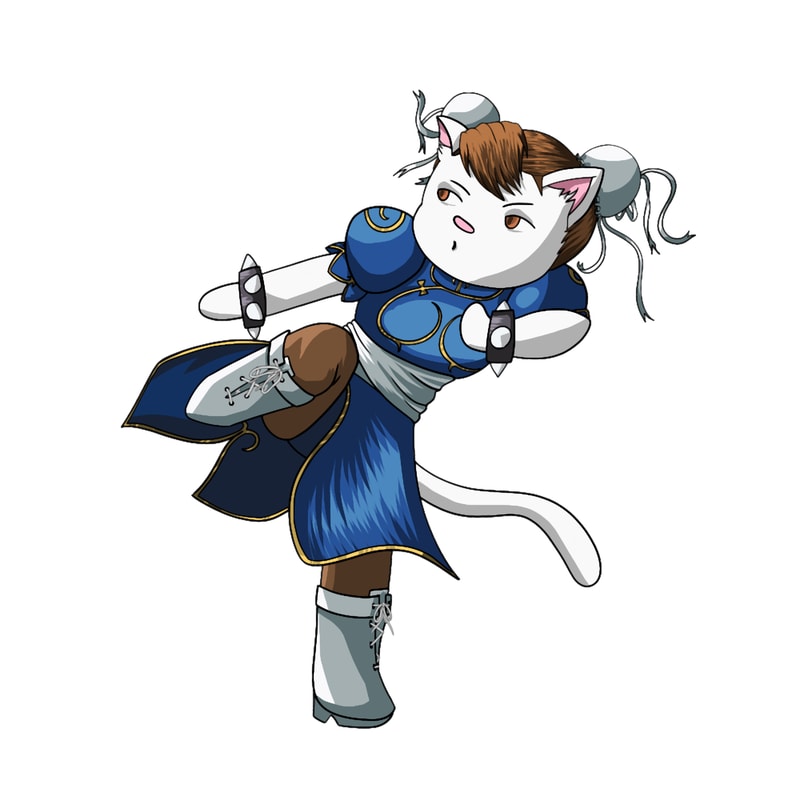 cosplay cat (Chun Li) .png