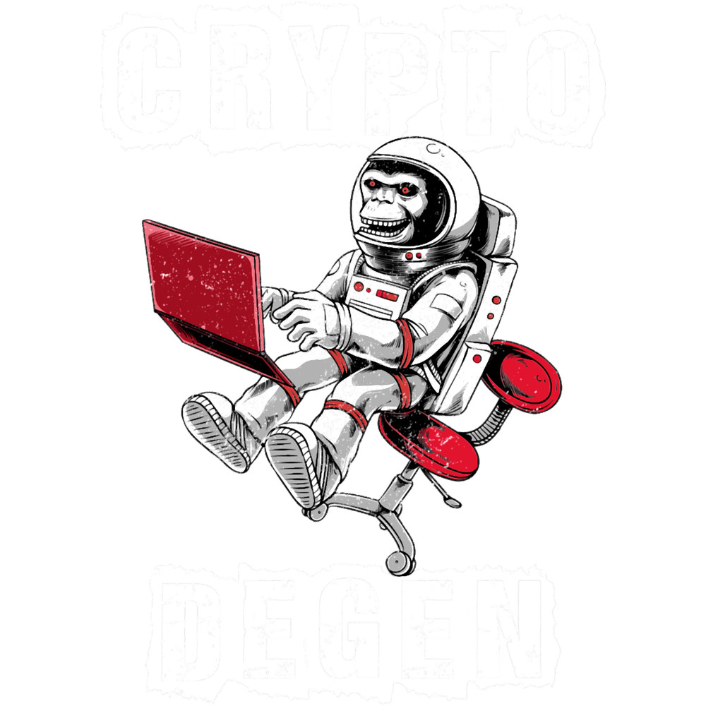 Crypto Degenerate. Cryptocurrency Gift. Bitcoin Crypto Trader.png