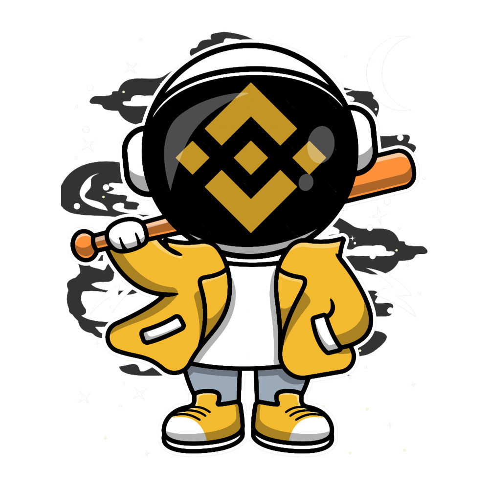 Hiphop Astronaut Basketball Binance BNB Coin To The Moon Crypto Token Blockchain Cryptocurrency Wall.png