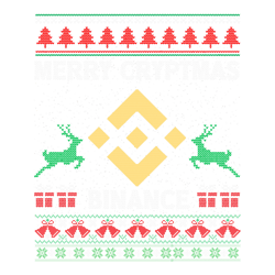 ugly sweater binance bnb coin merry cryptmas christmas crypto token cryptocurrency blockchain wallet