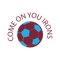 Come on you Irons with west ham colour football.png