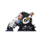 Banksy Funky Monkey DJ headphones graffiti street art.png