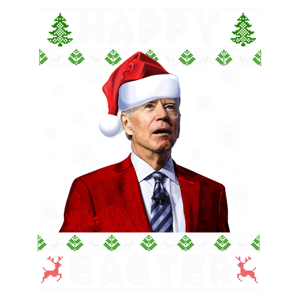 Santa Joe Biden Happy Easter Ugly Christmas Sweater.png