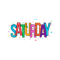 The Word SATURDAY Written in Letters of the Magnetic, .png
