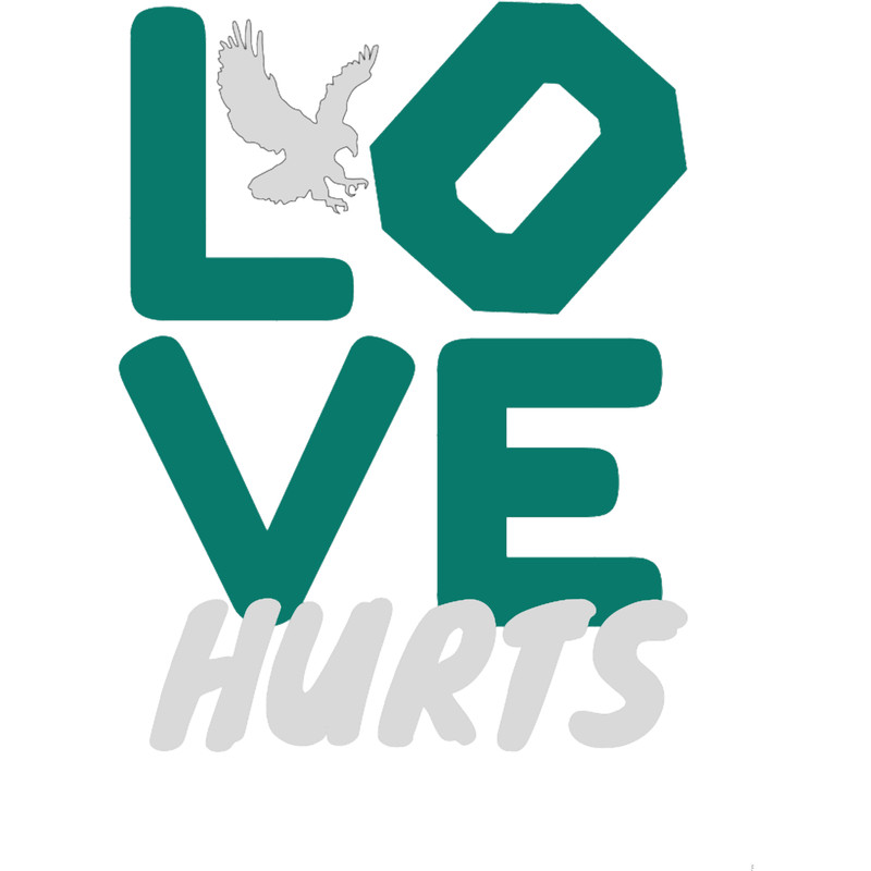 Hurts So Good Eagles Fan - Love Hurts Eagles Fan Vintage.png