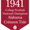 CFB National Champions - Alabama 1941 .png