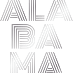 modern line art alabama