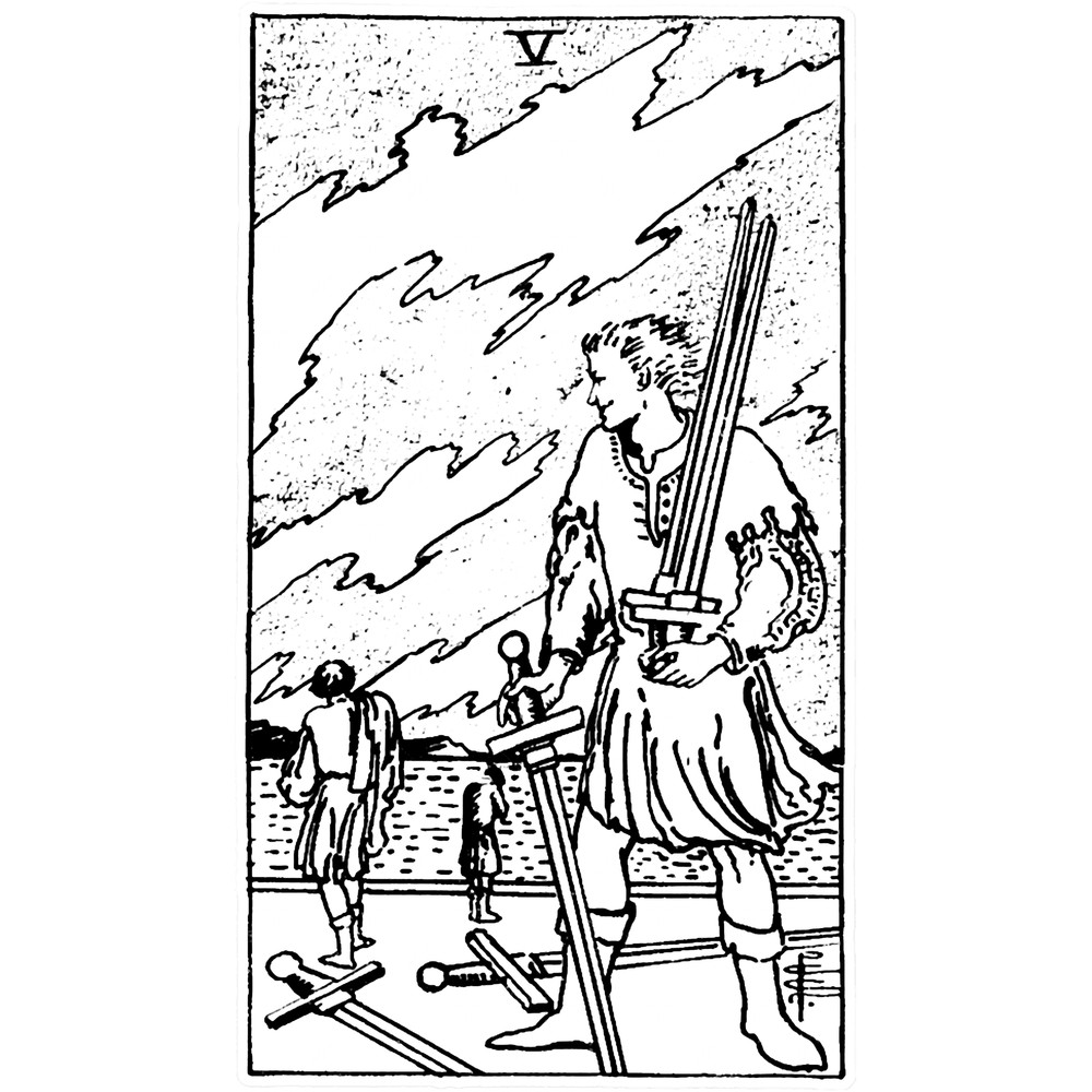 Five of Swords - V of Sowrds - Tarot Card - Major Arcana - fortune telling - occult.png