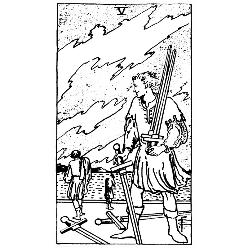 Five of Swords - V of Sowrds - Tarot Card - Major Arcana - fortune telling - occult.png