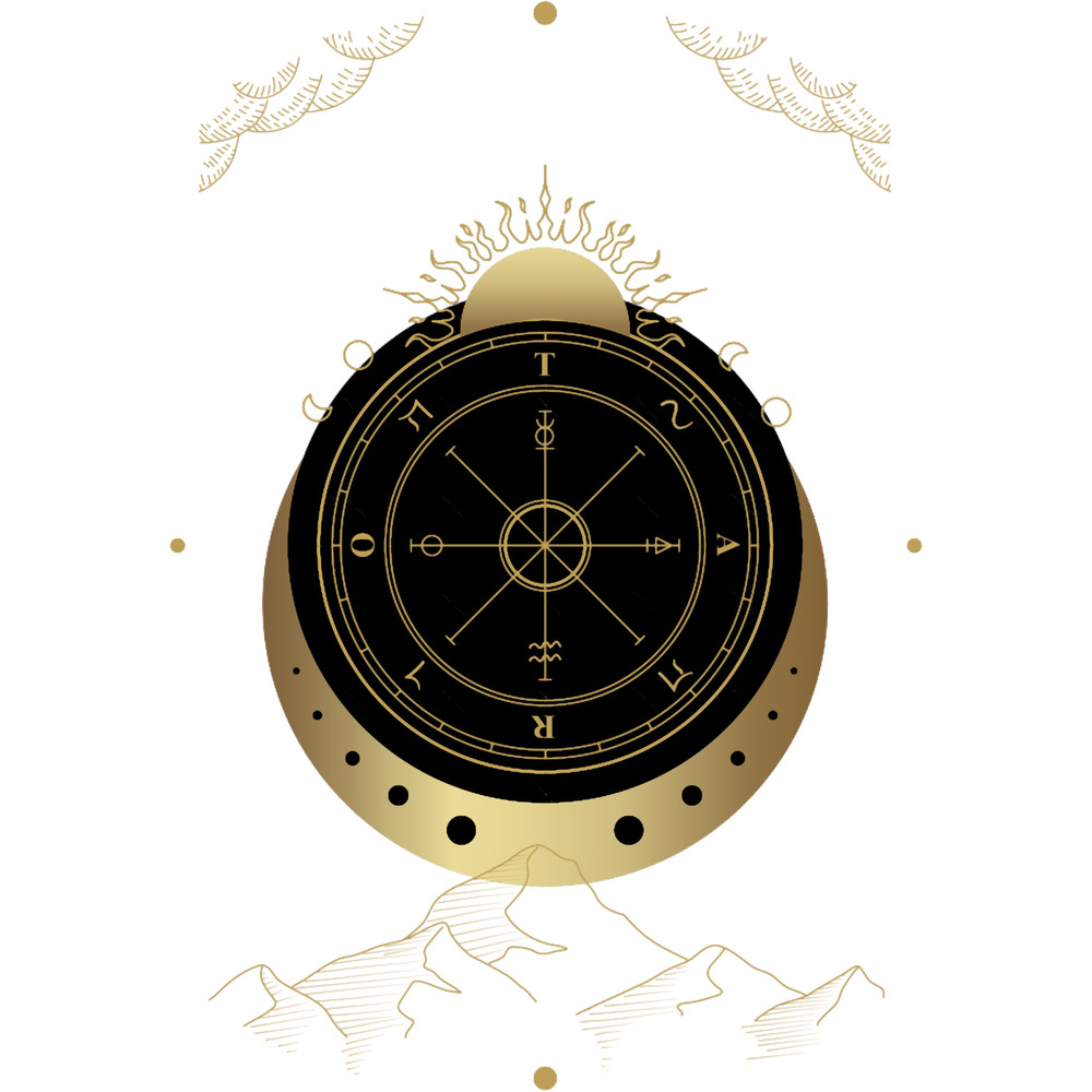 Gold and Black Wheel of Fortune TarotPremium Scoop .png