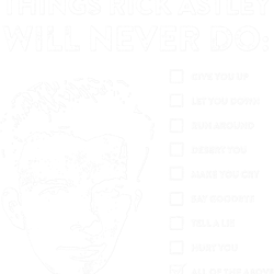 things rick astley will never do
