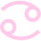 Pink Cancer Zodiac Sign .png