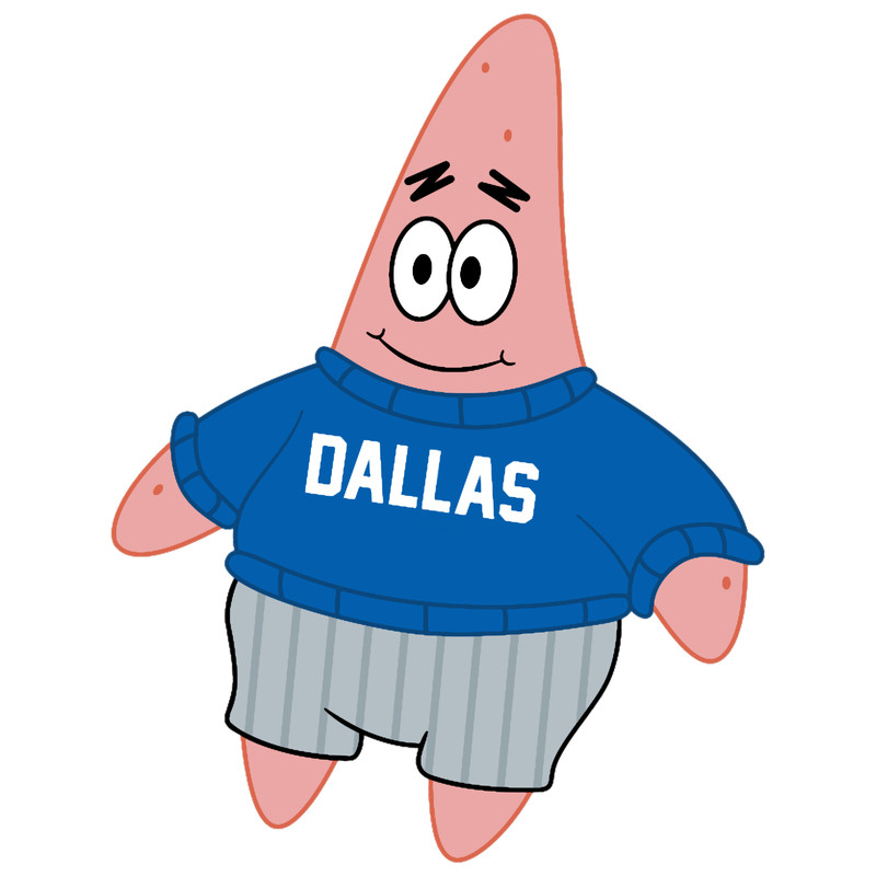 Patrick Spongebob - Dallas Football Basketball Funny.png