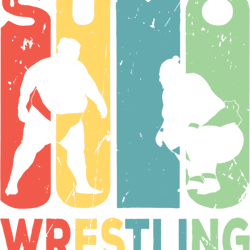 sumo wrestling vintage retro