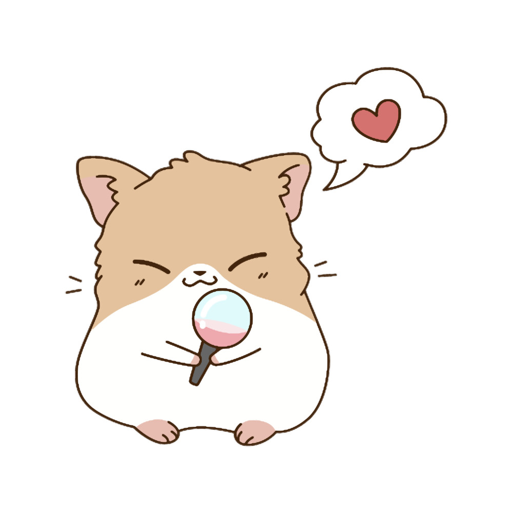 Yoshi the Hamster with a lightstick.png