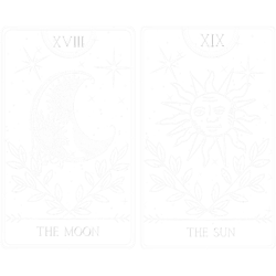 sun and moon tarot cards