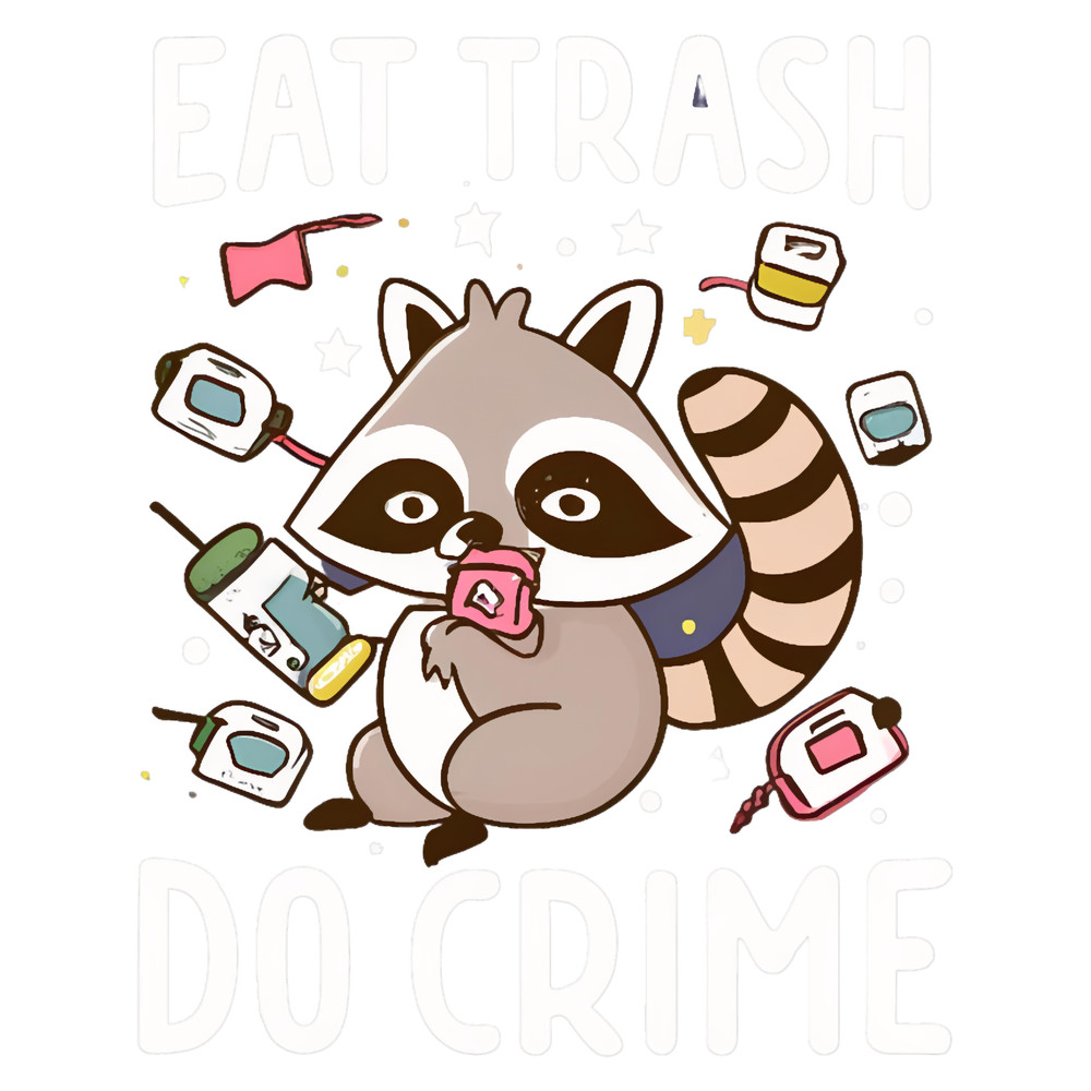 Eat trash do crime, raccoon, panda trash.png