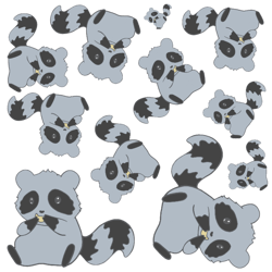 trash panda (eating)