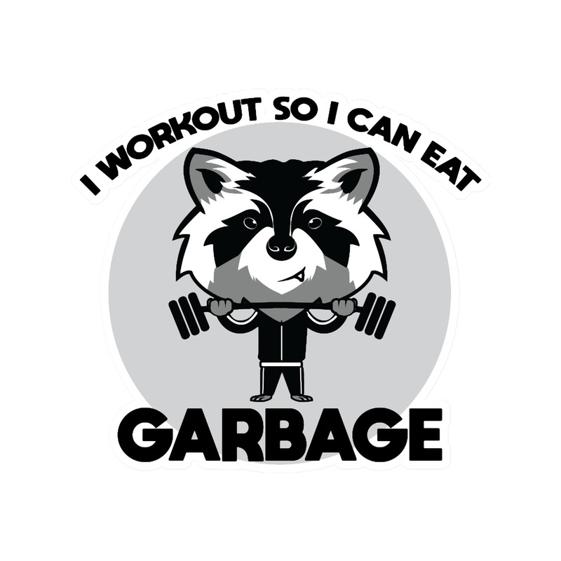 Trash Raccoon - Eat Garbage - Funny Workout.png
