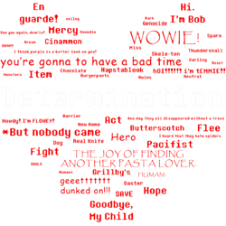undertale word heart