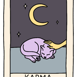 karma is a cat tarot card active