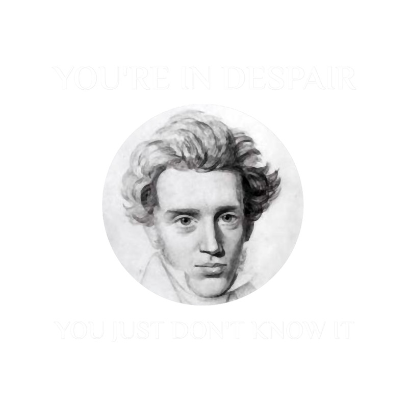 Kierkegaard Philosophy Teacher Student Major Philosopher Existentialism ExistentialistT-Shi.png