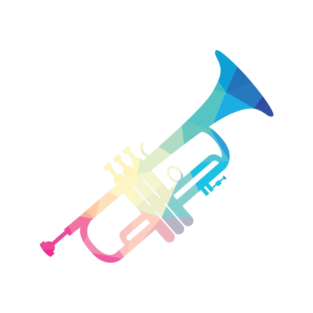 Low Poly Trumpet Shirt Trumpet Player Gift Musician Tshirt.png
