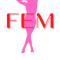 Fem Silhouette Sissy girl pink and red.png