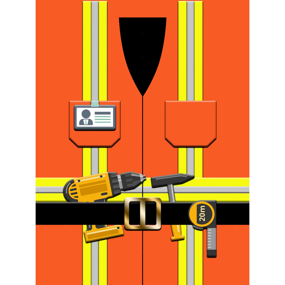 Construction Worker Hi Vis Design Graphic .png