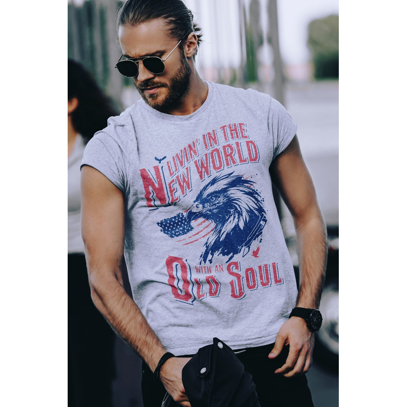 Rich Men North Of Richmond PNG, Living In A New World With An Old Soul, Oliver Anthony PNG, Patriotic Vintage Style PNG, Tshirt Design.jpg