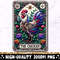 The Chicken Tarot Card PNG, Chicken Skeleton Sublimation Design, Witchy Gothic Cool Chicken Lover T-Shirt Mug PNG File, Digital Download.jpg