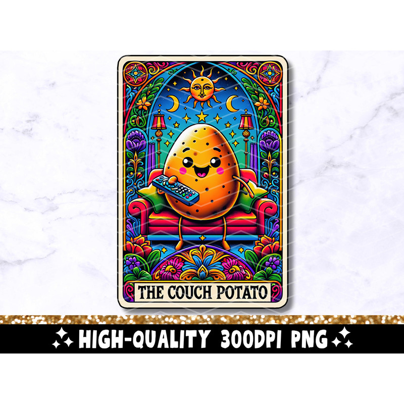 The Coffee Tarot Card SVG PNG, Skeleton Sublimation Design, Witchy Vibes T-Shirt Design, Funny Coffee Lover SVG png File, Digital Download.jpg