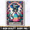The Gardener Tarot Card PNG, Skeleton Sublimation Design, Funny Plant Lady Gardening Lover Skull Tarot T-shirt Mug PNG File Digital Download.jpg