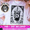 The Iced Coffee Tarot Card SVG PNG, Skeleton Sublimation Design, Witchy T-Shirt Design, Funny Coffee Lover SVG png File, Digital Download 1.jpg
