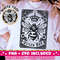The Queen Bee Tarot Card SVG PNG, Witchy Vibes Sublimation Design, Celestial Bees Tarot Gothic T-Shirt Design png SVG Cut File Download.jpg