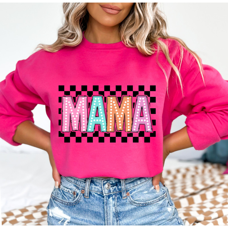 Checkered Mama PNG, She is Mom PNG, Blessed Mom Png, Mom Shirt, Mom Life Png, Mother's Day Png, Mom Png, Gift for Mom, Retro Mama.jpg