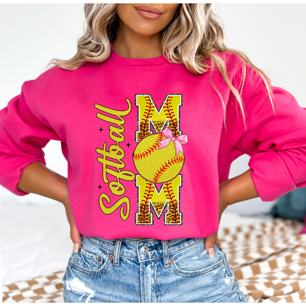 Coquette Softball Mom PNG, Glitter Softball PNG, Sublimation Design, Digital Download Png, Sports PNG, Softball Mama Png.jpg