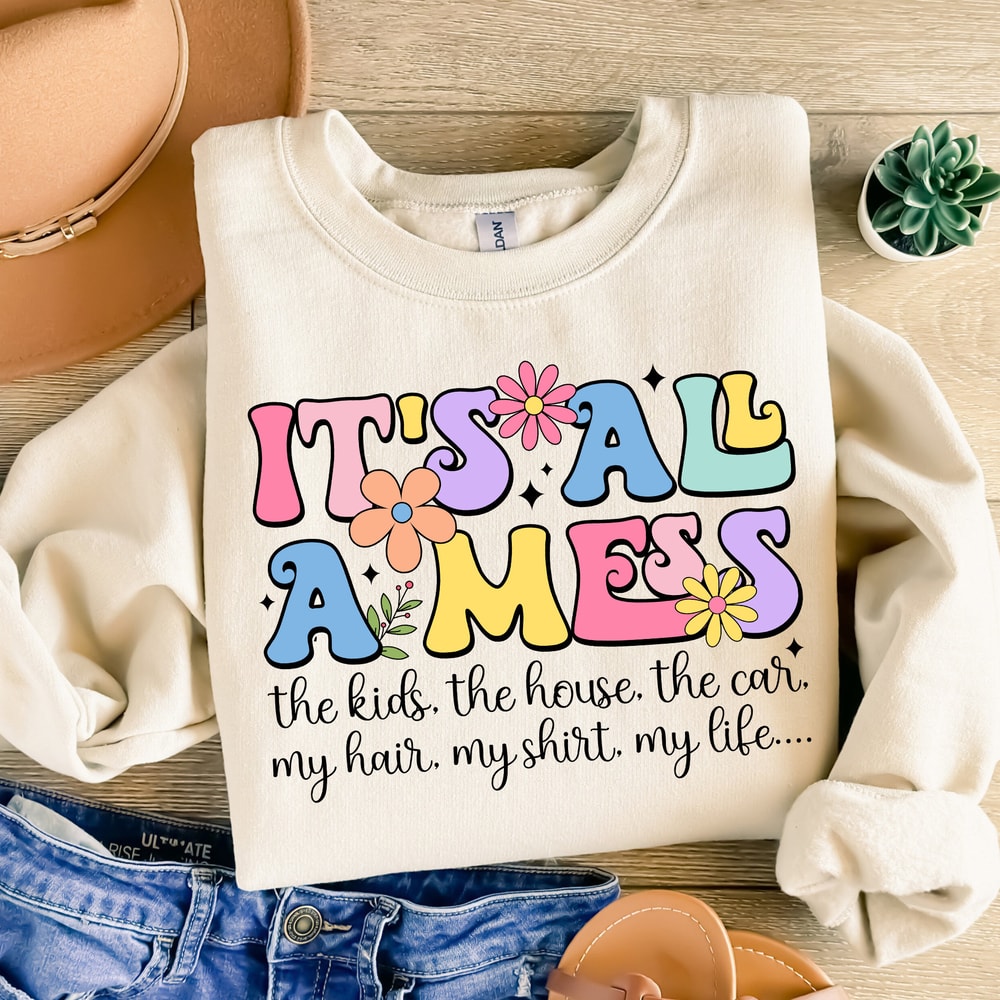 Funny Mom PNG, Retro Mama PNG, Sublimation Design, Digital Download Png, It's All A Mess Png, Mother's Day Png, Hot Mess Mom png 1.jpg