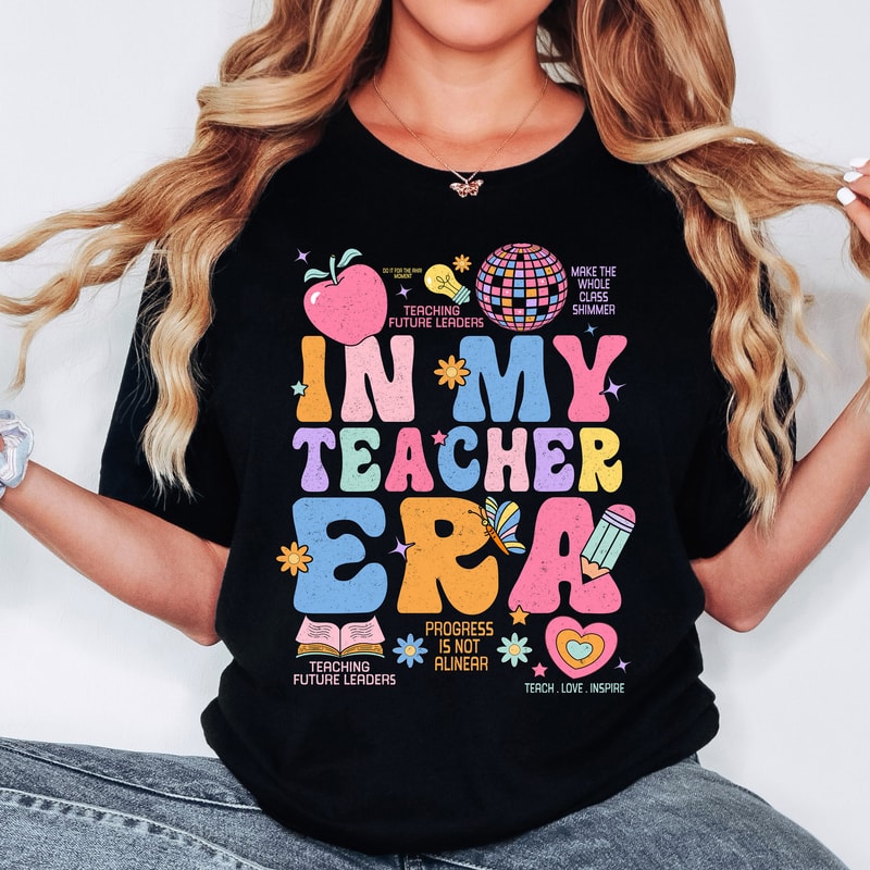 Teacher PNG, Teacher Shirt Design, Teacher Life PNG, In My Teacher Era PNG, Sublimation Design Digital Download, Teacher Appreciation Gift.jpg