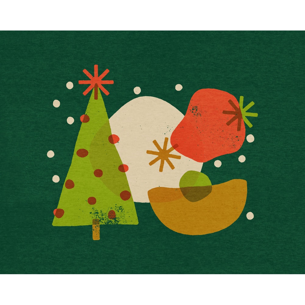 Abstract Vintage Retro Christmas Tree Shapes Transparent PNG Digital Download for DTG Printing, DTF, Sublimation, Transfers, etc..jpg