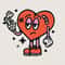 Anti Valentine's Day Divorce Breakup Funny Retro Vintage Mascot Broken Heart Cartoon Character Transparent PNG Digital Download 1.jpg