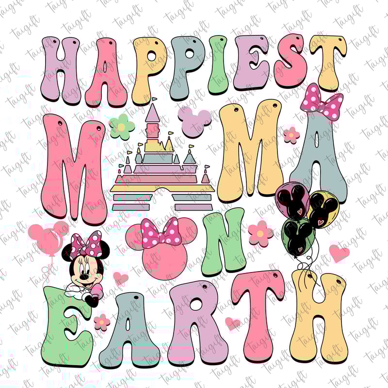 Happiest Mama On Earth Png, Mother's Day Png, Mama Mouse, Mouse and Friend, Funny Mom Png, Mama Mini Mouse, Mama Life Png, Gift for Mom.jpg