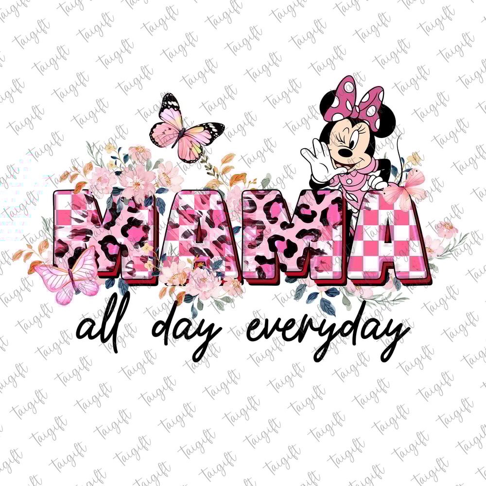 Mama All Day Everyday Png, Mother's Day Png, Mouse and Friends, Retro Motherhood Png, Funny Mom Png, Mouse Mom, Mama Life Png, Gift for Mom.jpg