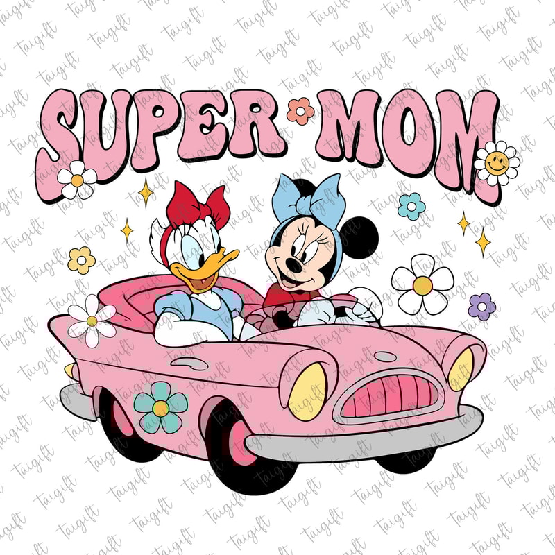 Super Mom Png, Mother's Day Png, Mouse and Friends Png, Retro Motherhood Png, Funny Mom Png, Mama Mouse Mom, Mama Life Png, Gift for Mom.jpg