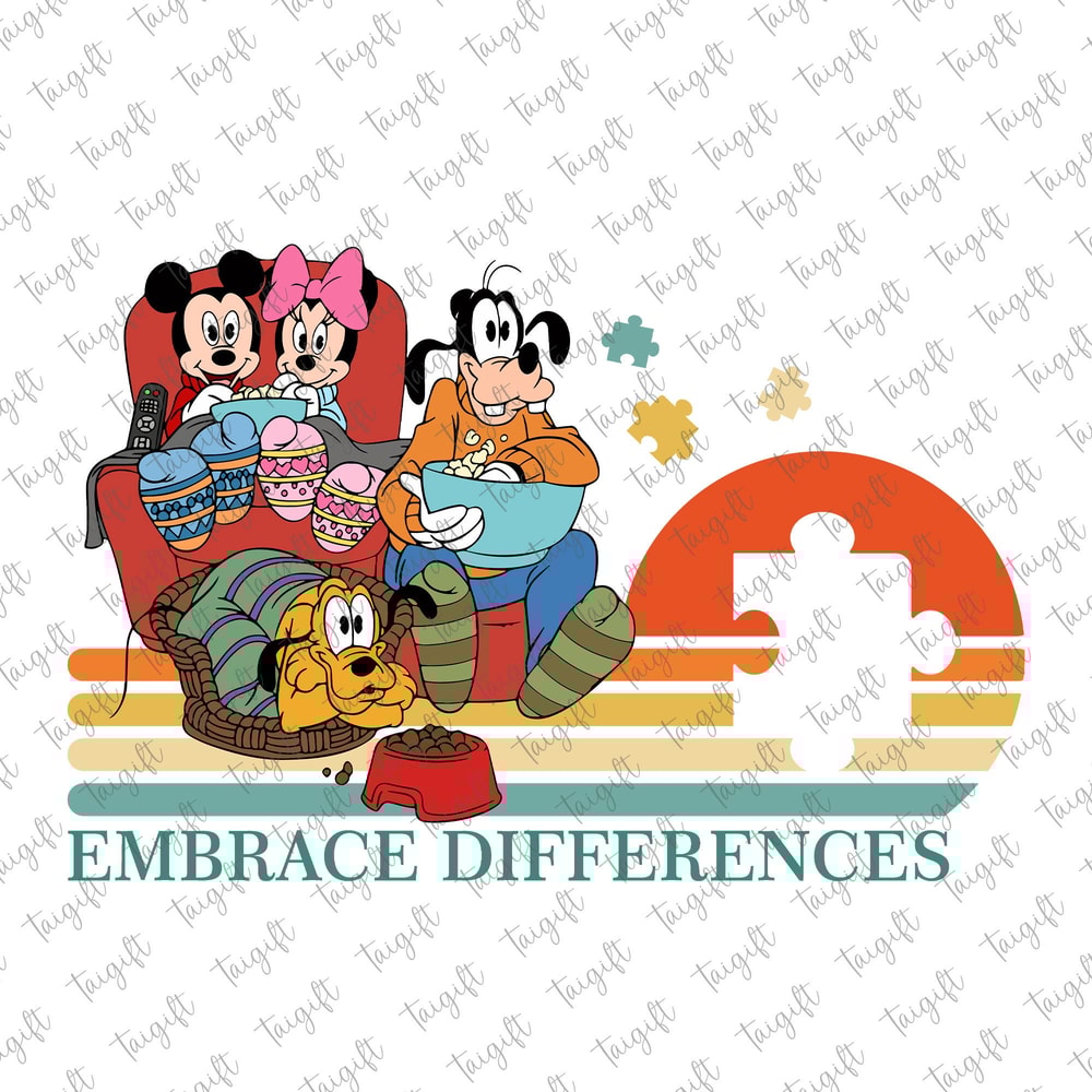Mouse Autism Embrace Differences Png, Puzzle Piece Png, Autism Awareness Png, Mouse And Friends, Autism Acceptance Png, Autism Support Png.jpg